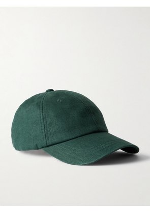 Frescobol Carioca - Fernando Linen Baseball Cap - Men - Green