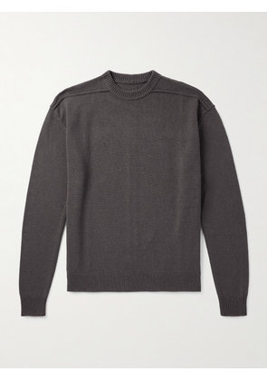 Rick Owens - Boiled Cashmere and Wool-Blend Sweater - Men - Gray - XS