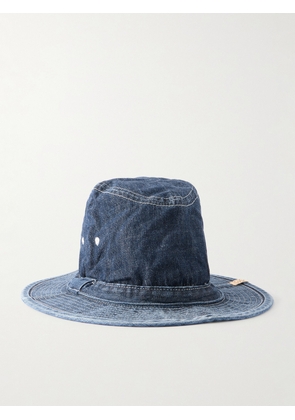 Visvim - Buckley Logo-Appliqued Denim Fedora - Men - Blue - M/L