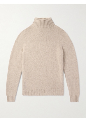 FEDELI - Onda Wool and Cashmere-Blend Rollneck Sweater - Men - Neutrals - IT 48