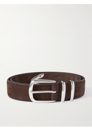 Anderson's - 3cm Nubuck Belt - Men - Brown - EU 75