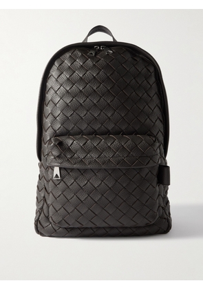 Bottega Veneta - Intrecciato Full-Grain Leather Backpack - Men - Brown