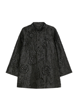 Marina Rinaldi Cloque Embellished Rupia Shirt