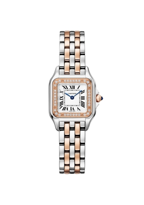 Small Rose Gold and Diamond Panthère de Cartier Watch