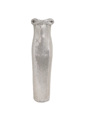 Rachel Gilbert Hand-Beaded Rosalie Column Gown