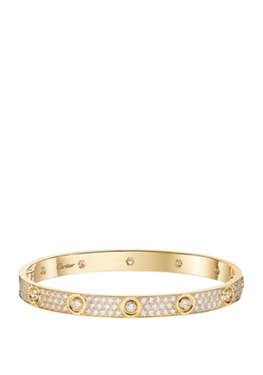 Cartier Love Yellow Gold and Diamond Bracelet
