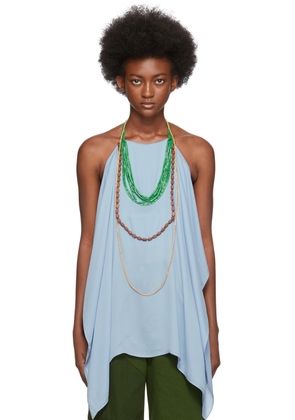 JACQUEMUS Blue 'La Haut Bijoux' Tank Top