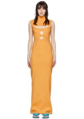 JACQUEMUS Orange 'La Robe Palmi' Maxi Dress