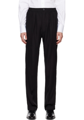 TOM FORD Black Pleated Lounge Pants
