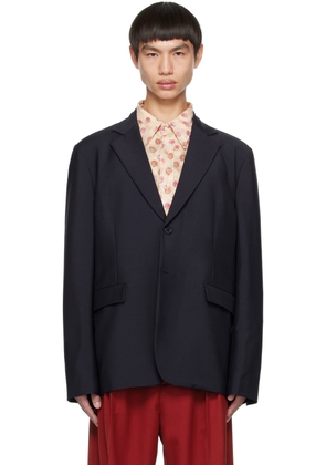 Acne Studios Navy Single-Breasted Blazer