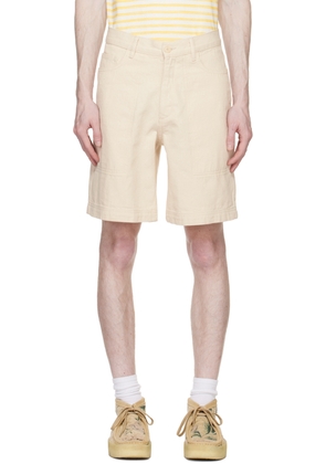 A. P.C. Beige Gilberto Denim Shorts