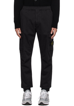 Stone Island Black Drawstring Cargo Pants