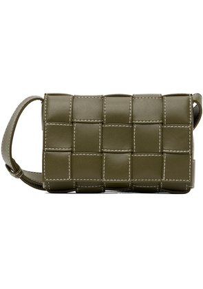 Bottega Veneta Khaki Small Cassette Bag