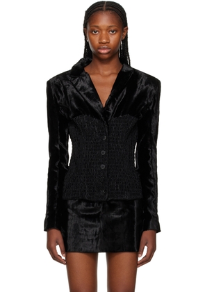 Feben Black Corsette Blazer