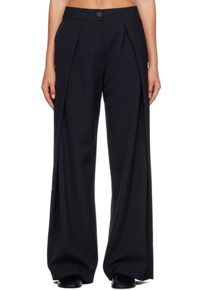 Studio Nicholson Navy Malar Trousers
