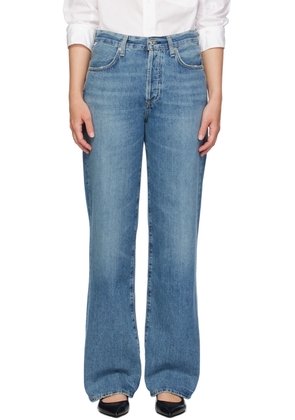 Citizens of Humanity Blue Annina High Rise Wide Leg 33 Jeans