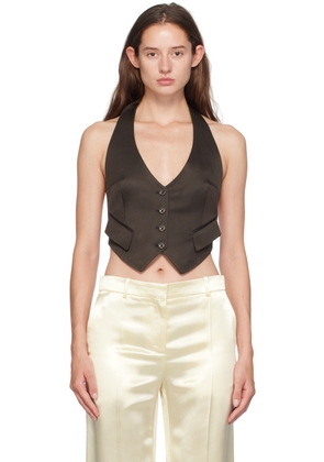 TOM FORD Brown Open Back Vest