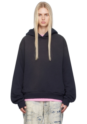 Acne Studios Black Printed Hoodie
