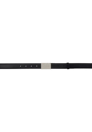 Acne Studios Black Engraved Logo Leather Belt
