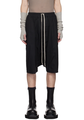 Rick Owens Black Porterville Rick's Pods Shorts