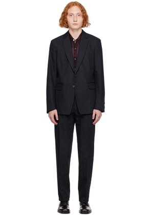 Dries Van Noten Black Cotton & Linen Suit