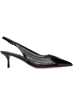ALAÏA Black 'Le Caur' Slingback Heels