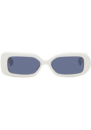 JACQUEMUS White La Casa 'Les lunettes Rond Carré' Sunglasses