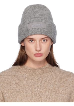 JACQUEMUS Gray La Casa 'Le bonnet Gros Grain' Beanie