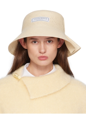 JACQUEMUS Beige La Casa 'Le chapeau Vela' Beach Hat