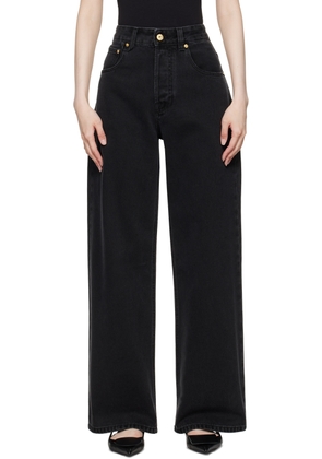JACQUEMUS Black La Casa 'Le de-Nîmes large' Jeans