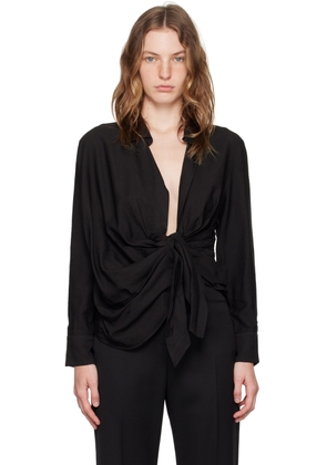 JACQUEMUS Black Le Chouchou 'La chemise Bahia' Shirt