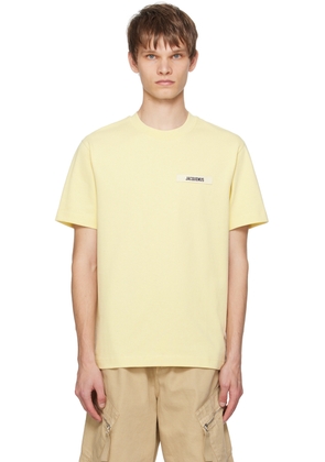 JACQUEMUS Yellow La Casa 'Le t-shirt Gros Grain' T-Shirt