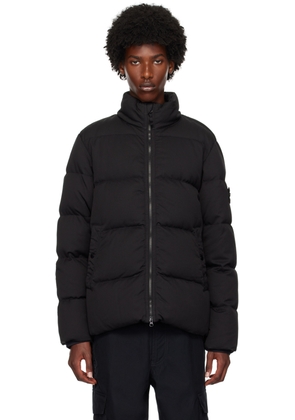 Stone Island Black Logo Patch Down Jacket