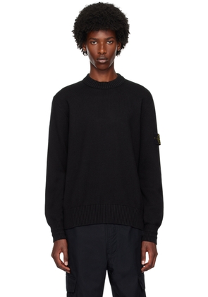 Stone Island Black Logo Patch Sweater