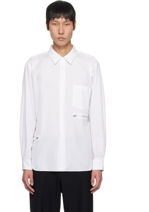 Comme des Garçons Homme Deux White Cotton Broad Shirt