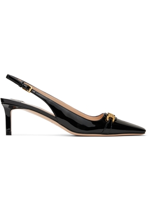 TOM FORD Black Patent Leather Whitney Slingback Heels