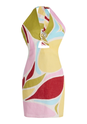 Cala de la Cruz Exclusive Riviera Dalia Linen Dress - Moda Operandi