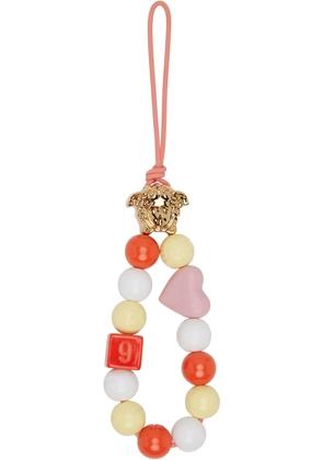 Versace Multicolor 'La Medusa' Charm Keychain