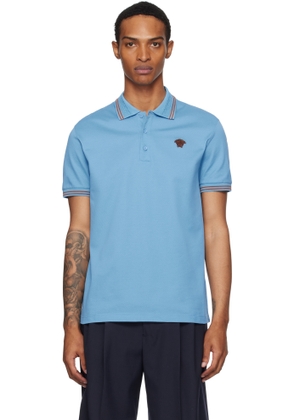Versace Blue Medusa Polo