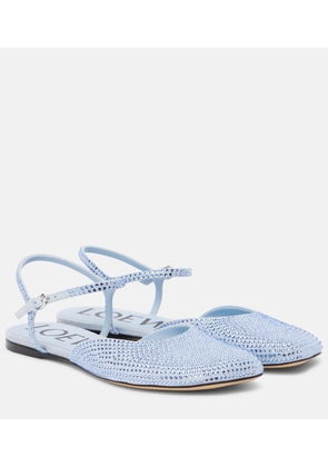 Loewe Toy embellished suede flats