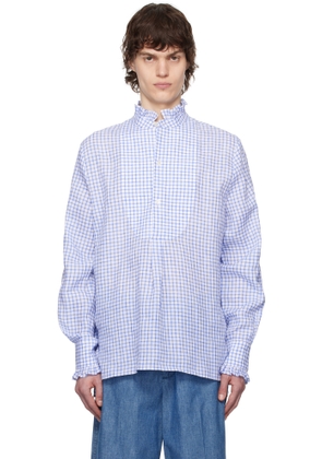 Valentino Blue & White Check Shirt