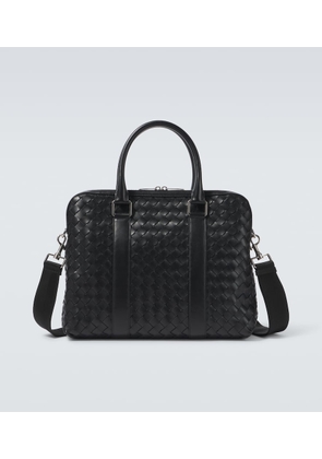 Bottega Veneta Slim Intrecciato leather briefcase