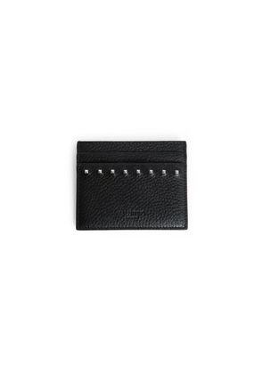 Rockstud Grainy Calfskin Card Holder