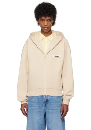 JACQUEMUS Beige La Casa 'The Gros Grain zipped' Hoodie