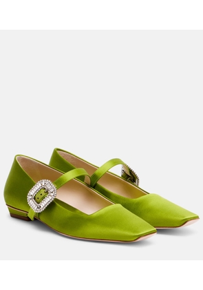 Roger Vivier Belle Vivier 25 satin Mary Jane flats