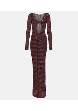 Aya Muse Chyha embellished cutout maxi dress