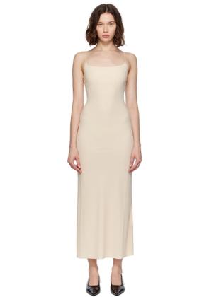 MM6 Maison Margiela Beige Slip Maxi Dress