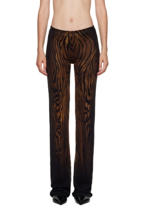Jean Paul Gaultier Black & Brown 'The Wood' Lounge Pants