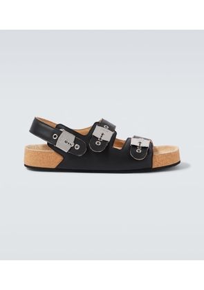 Balenciaga x Scholl leather sandals
