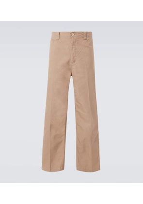 Visvim High-rise cotton chinos